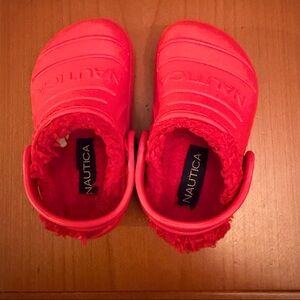 Nautica red crocks
